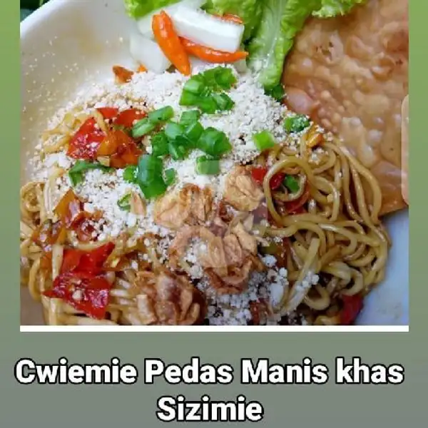 Duo Cwiemie Pedas Manis + Free 2 Ice Tea/Tea | Pangsit Mie Sizimie Cwiemie Malang, Penanggungan