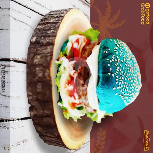 Blue Burger | Kebab Bosman, Warung Kopi Hitam Putih