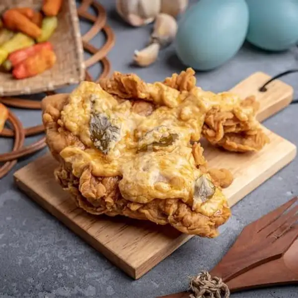Ayam Geprek Telur Asin | Ayam Geprek Gold Chick, Kebon Kacang