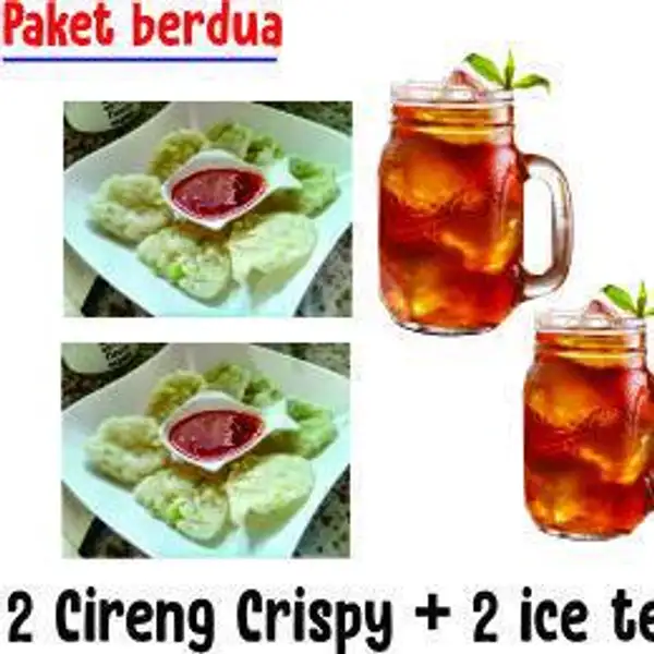 Paket Ber-2 Cireng (2 Cireng + 2 Teh Obeng) | Ayam Geprek Red Devil, Playground Pelita