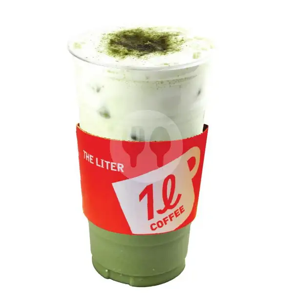 Matcha Latte Ice (LITER Size 32 oz) | The Liter, Summarecon Bekasi
