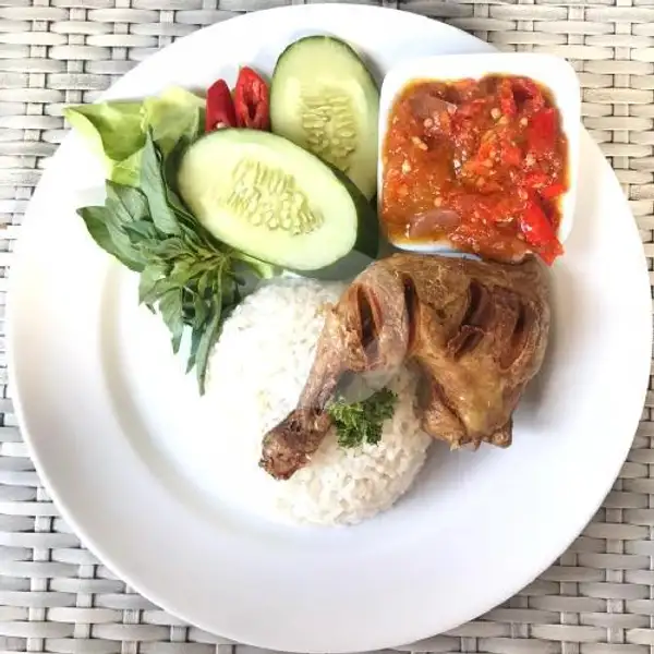Ayam Goreng Lalapan Sambel Ulek | GR Rice Box