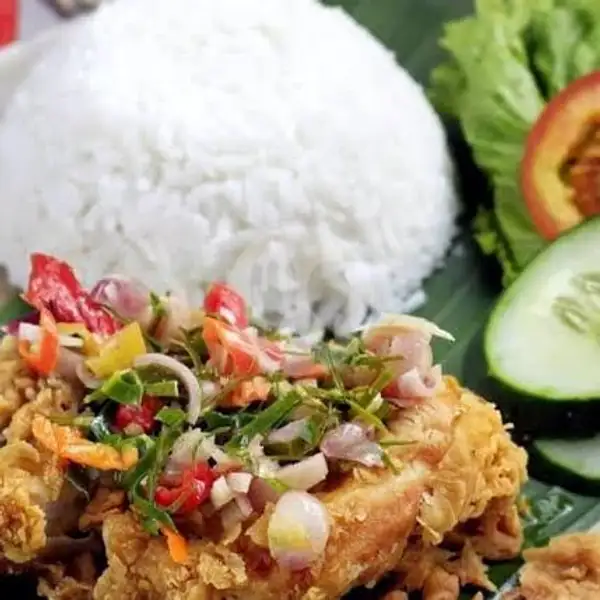 Ayam Geprek Sambal Matah + Nasi + Es Teh | GEPREK TWINS