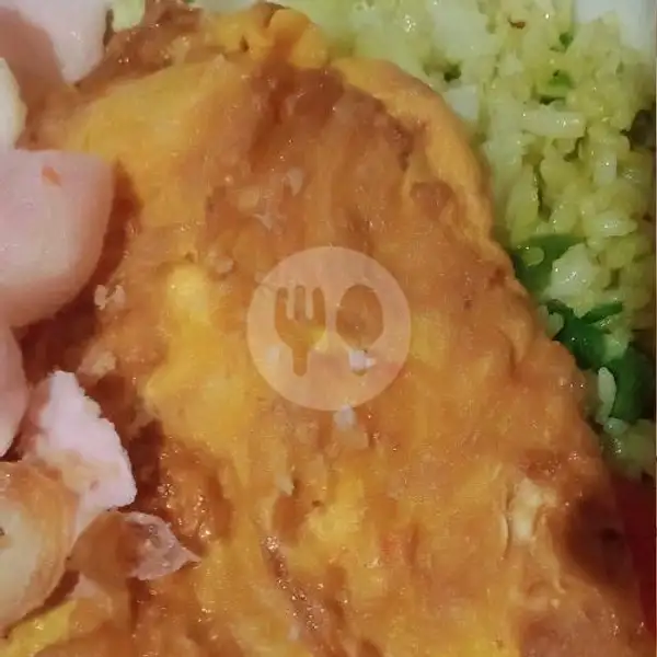 Nasi goreng ijo omelet | Pecel Ayam & Ayam Geprek DZ, Gg Mela