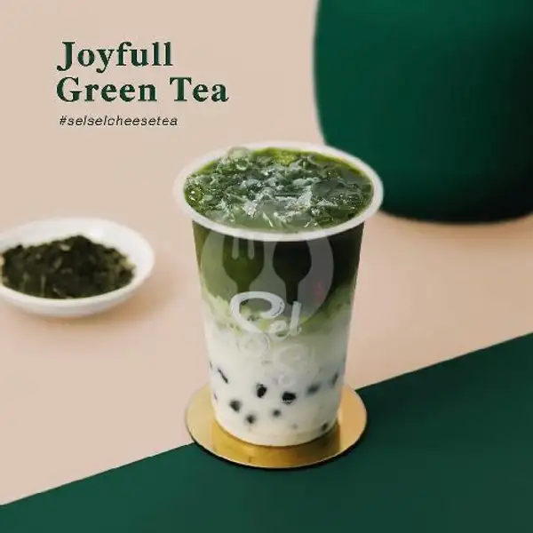 Green Tea Original Medium Cup | Sel Sel Cheese Tea