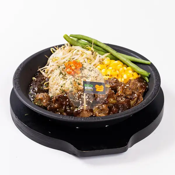Beefless Blackpepper Bowl | BURGREENS - Healthy, Vegan, and Vegetarian, Menteng