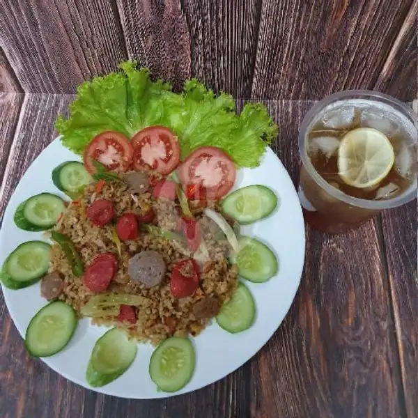 Nasi Goreng Baso + Sosis Sapi | Maknyus Kitchen, Jendral Sudirman