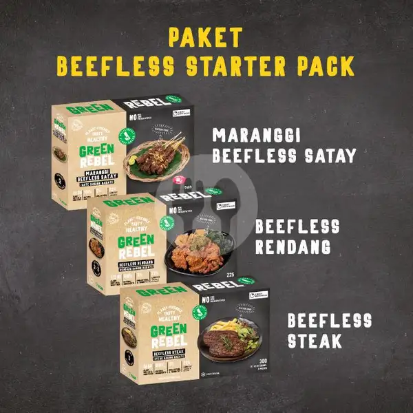 Green Rebel Paket Beefless Starter Pack | BURGREENS - Healthy, Vegan, and Vegetarian, Menteng