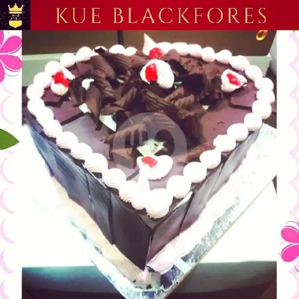 Kue Ulang Tahun Blackfores Love, Uk: 20X20 | Kue Ulang Tahun ARUL CAKE, Pasar Kue Subuh Senen