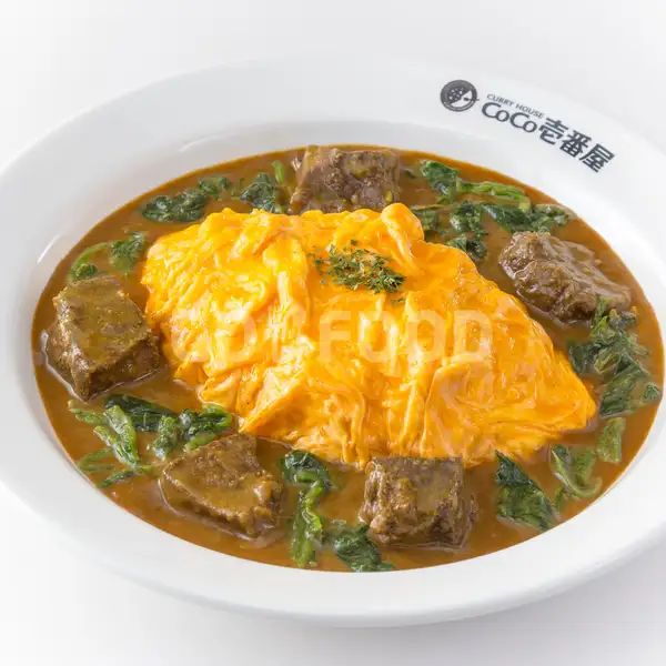 Beef & Spinach Omelette Curry | Curry House Coco Ichibanya, Grand Indonesia
