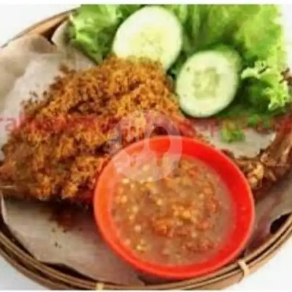 Ayam Goreng Serundeng  (Dada) | Sego Babad & Tempong Pedas Menangis, Kubu Kuliner
