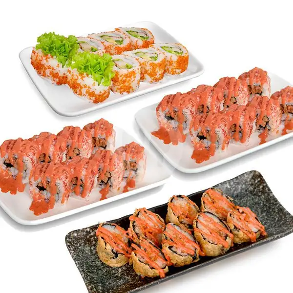 Paket Sushi Set Mukbang 2 : Spicy Club | Street Sushi, Andir