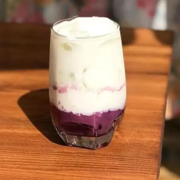 Ice Blueberry Latte | Warung Sobat, Ibu Sangki