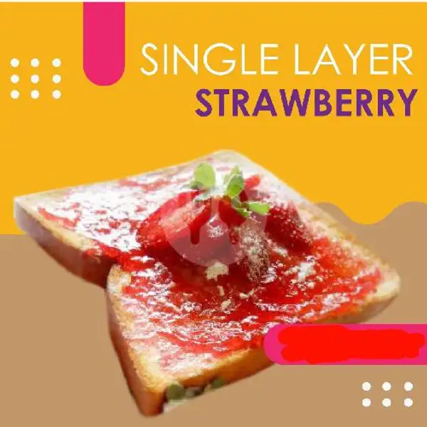 Single Layer Strawberry Cheese Meses | CNL Roti Panggang Kemandoran, Palmerah