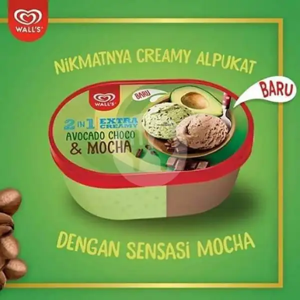 Walls Avocado Moca 700 ml | Ice Cream Walls - Gajah Mada (Es Krim)