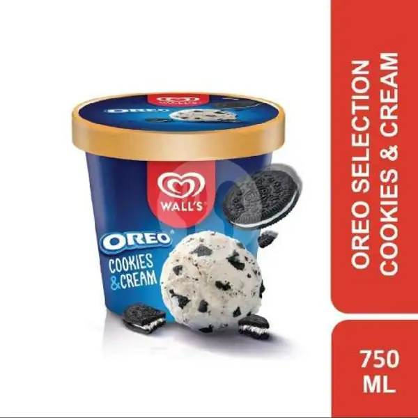Oreo Cookies and Cream Vanilla Walls - 750 ML | Kireii Ice Cream, Setia Kawan