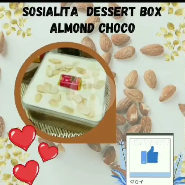 Sosialita Dessert Box Sweet Almond n Choco | Kopi Sosialita & Desert Box