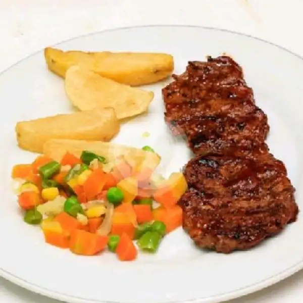 Sirloin Steak BBQ Lada Hitam | Ayam Bakar BBQ & Steak, Pulung