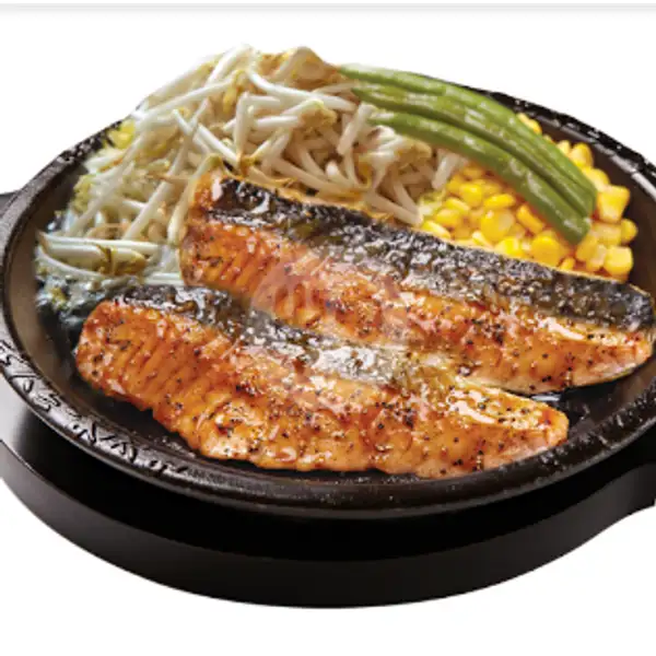 Teriyaki Double Salmon (TA) | Pepper Lunch, Ska Pekanbaru