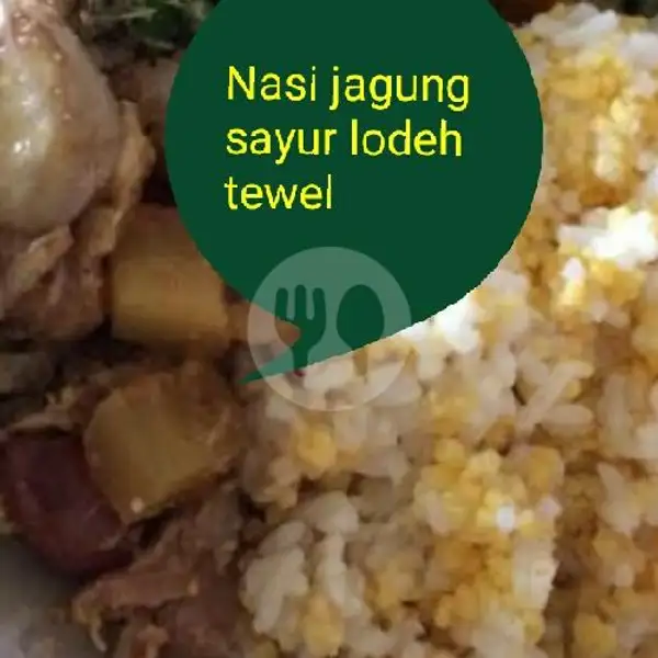 Nasi Jagung Sayur Lodeh ikan Asin+telor Dadar/ceplok | Warung 3R9, Kendangsari