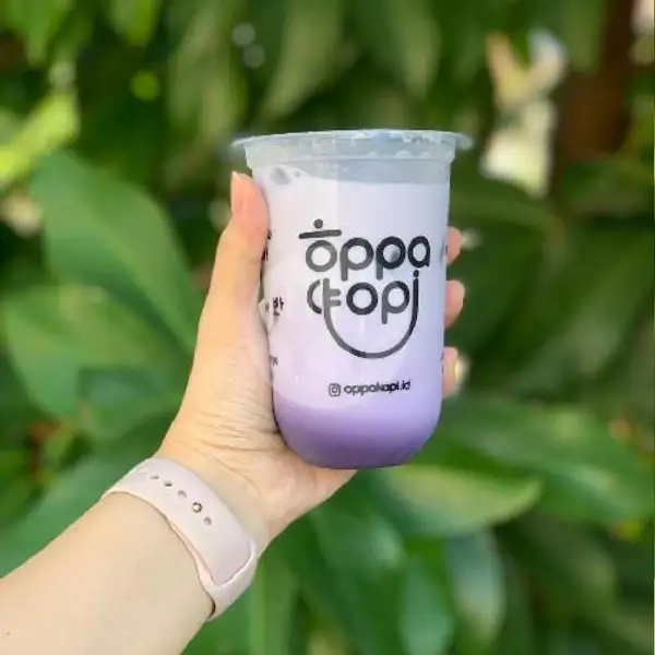 Iced Taro Latte | Oppa Kopi, Rungkut
