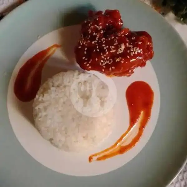 Nasi Kebakar Ayam  (Teh) | Lekker Sparkling, Sukun