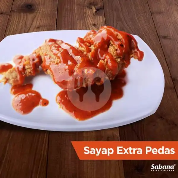 Sadas (Sayap Extra Pedas) | Sabana Fried Chicken, Jl. Raya Ratna