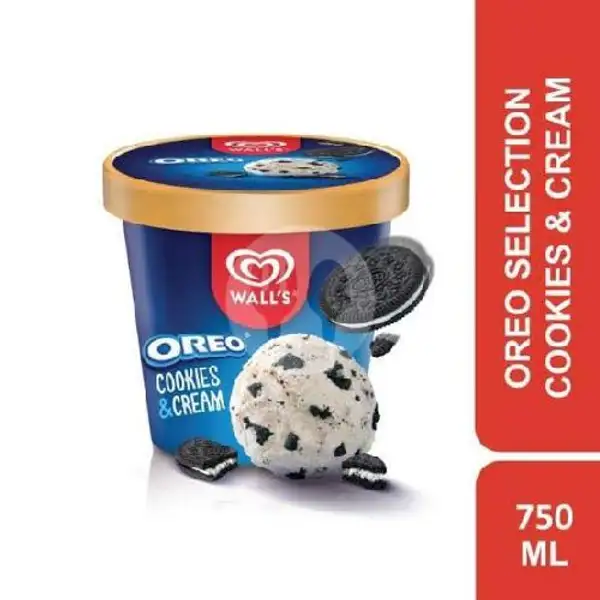 Ice Cream Walls Rasa Oreo Vanilla Cookies Cream 750ml | Royal Jelly Drink, Pancoran Mas