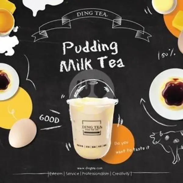 Pudding Milk Tea (L) | Ding Tea, Nagoya Hill