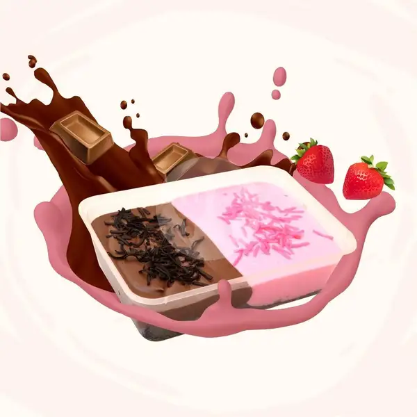 Lapis Kukus Dessert Choco Strawberry | Quina Lapis Kukus, Pekalongan