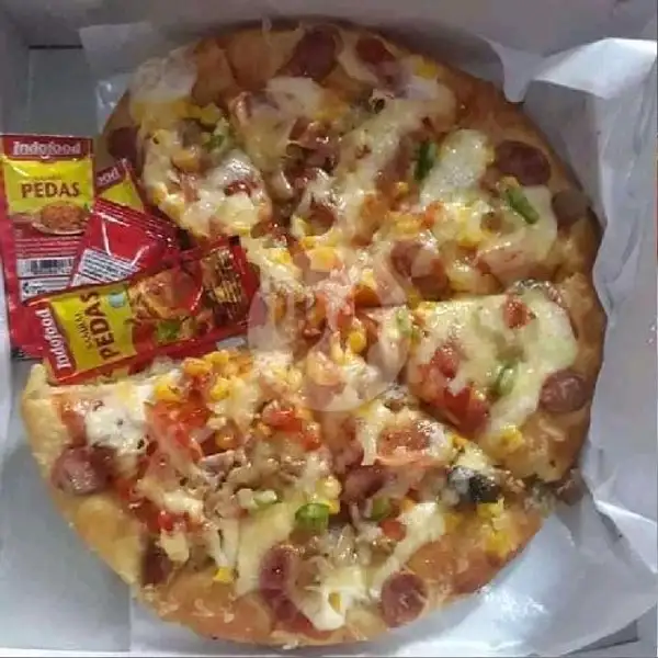 Pizza Sayuran Keju Mozarrella Medium 8 Potong | Pizza Indi, Temu Putih