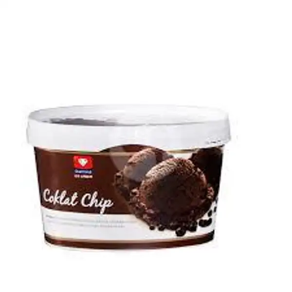 Ice Cream Diamond Rasa Cokelat chip | Royal Jelly Drink, Pancoran Mas