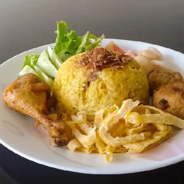 Nasi Kuning Ayam Goreng | Lontong Kari Kari Ayam, Puri Asih