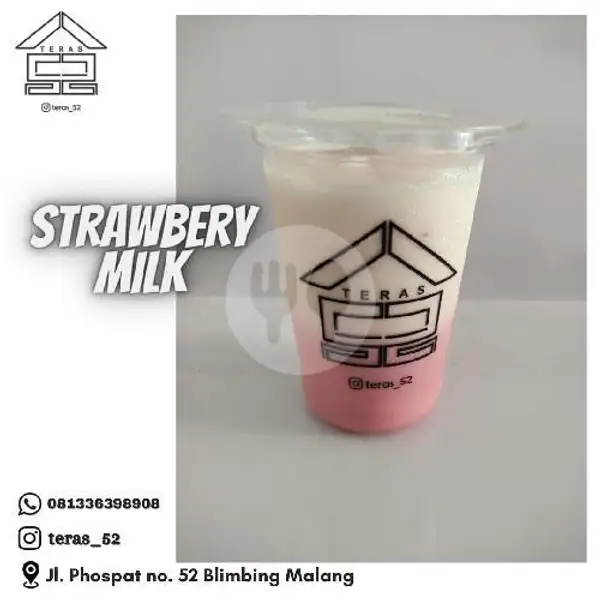 Strawberry Milk | Es Kopi & Jus Teras 52 Blimbing