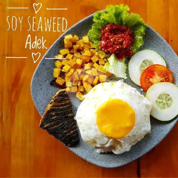 Nasi Soy Seaweed | Cafe Adek Vegetarian, Komplek Griya Mas