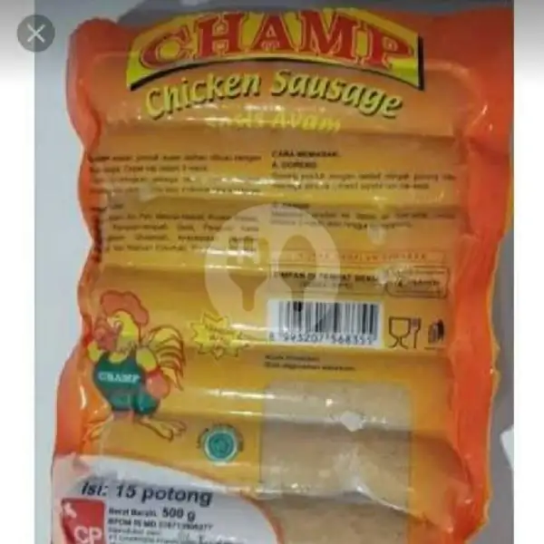 Sosis Ayam Champ | Kue Balok Brownies, Sawangan