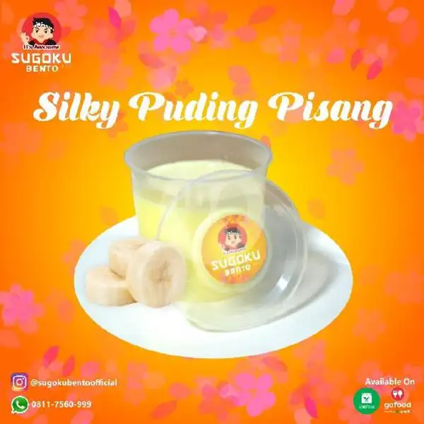 Silky Puding Banana | Sugoku Bento, KH Wahid Hasyim