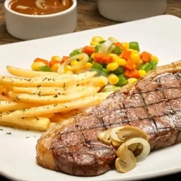 New Zealand Sirloin Steak 200gr (BBQ) | Sop Iga Sop Buntut Teh Ita, Pembangunan III
