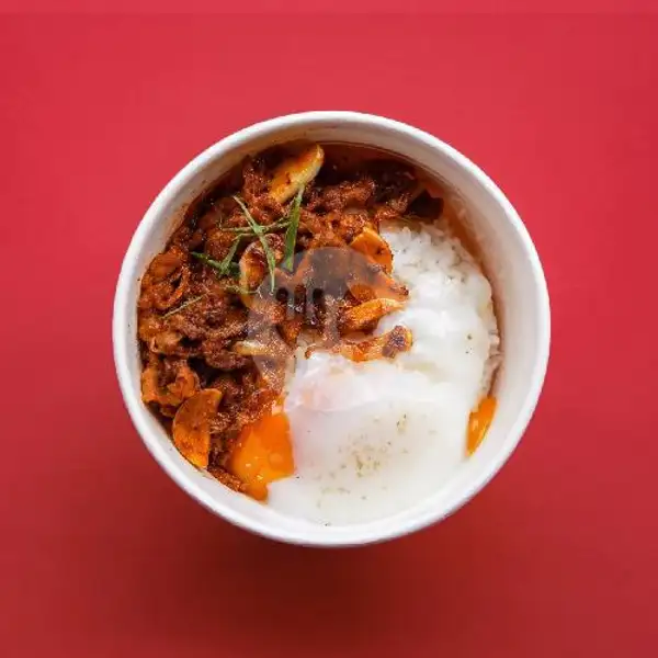 Beef Spicy Rice Bowl + Ocha | Haki Korea BBQ, Paskal
