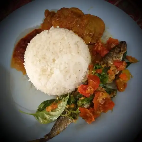 Paket Nasi Pindang Deles+jengkol+sambel | Warteg Ponggol, Sukapura