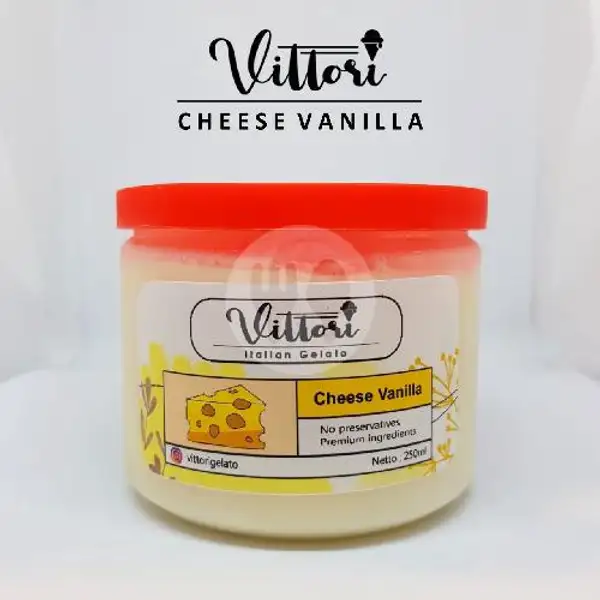 Ice Cream Es Krim Gelato Vittori - Cheese Vanilla | Vittori Gelato