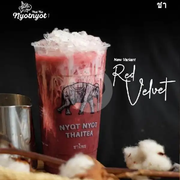 Red Velvet ( New Variant ) Ice Ukuran L | Thai Tea Nyot Nyot, Botania