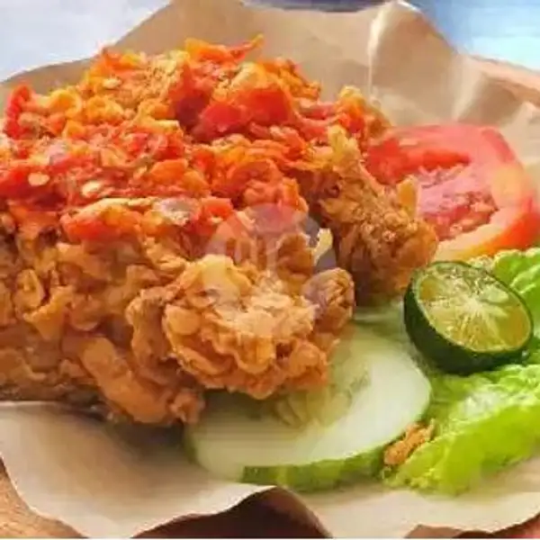 4 Porsi Ayam Geprek Krispy + Nasi + Teh Obeng + Tahu Tempe | Ayam Penyet Kita, Panbil Mall