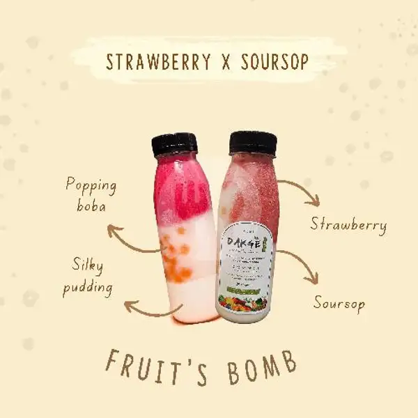 Strawberry x Soursop | Healthy Culinary Bandung DAKGE : Jus Buah, Smoothies, Mandu