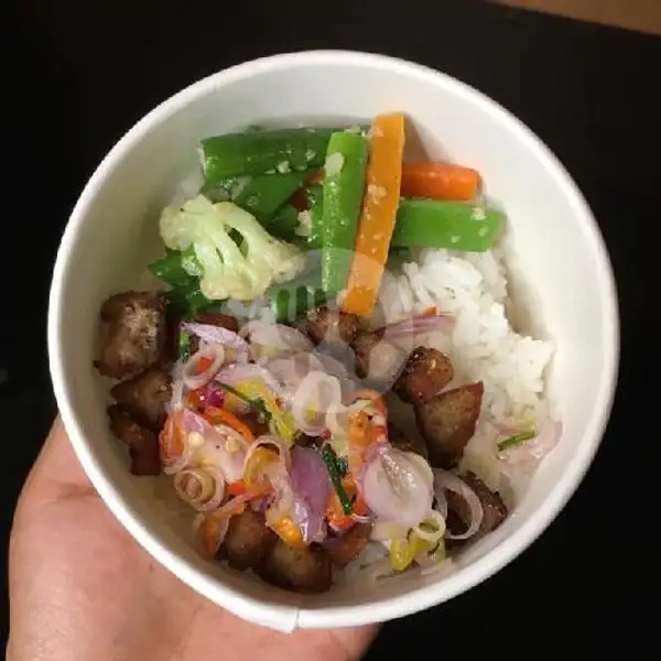 Ricebowl Babi Goreng Sambal Matah | Pork Ribs Larzo Renon