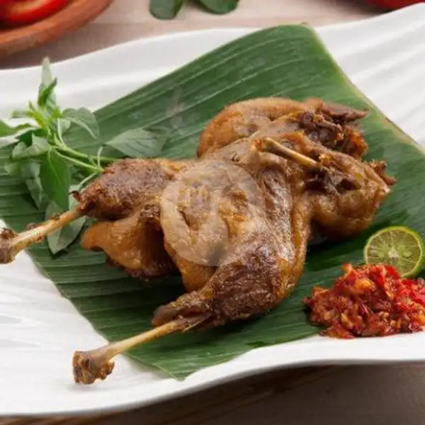 Bebek Goreng Lalapan ( Tanpa Nasi ) | Naufalita Resto & Cake, Jekan Raya