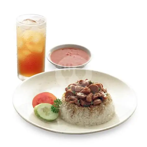 Nasi Ayam GM + (Aqua/Es Teh/Teh/Teh Pucuk Harum) | Bakmi GM, Level 21 Mall
