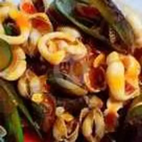Kerang Ijo Campur Cumi | Seafood Gabrugan 77, Kp. Kebaharan