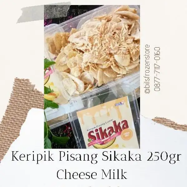 Keripik Pisang Sikaka Cheesemilk 250gr | Bils Frozen Store