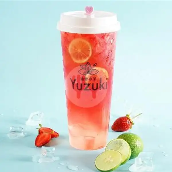 Strawberry Lemon Crystal Jelly L | Yuzuki Tea & Bakery Majapahit - Cheese Tea, Fruit Tea, Bubble Milk Tea and Bread